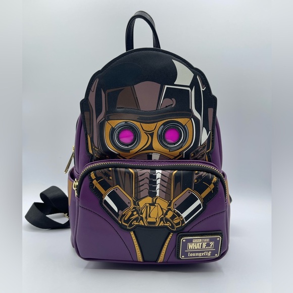 Loungefly Disney Marvel What If Star-Lord T’challa Cosplay Light Up Backpack - Picture 1 of 10